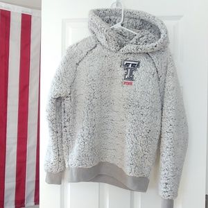 new VICTORIA'S SECRET PINK TEXAS TECH SHERPA HOODI